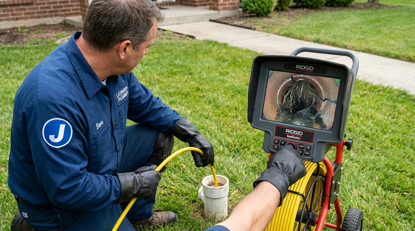 Sewer camera inspection being performed by Johns Plumbing LLC in Fruitland Park